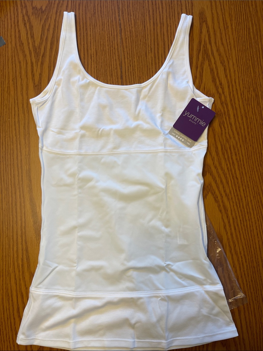 Yummie White Scoop Neck NWT- size SM. Listing #S1